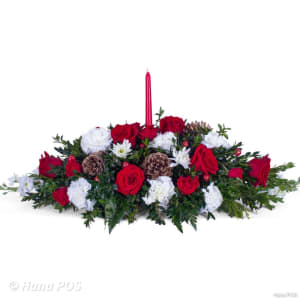 Christmas Splendor Centerpiece Flower Bouquet