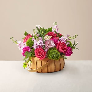 Radiance in Bloom Basket Flower Bouquet