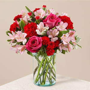 You're Precious Designers Choice Bouquet ( Hot Pink, Lite Pink, Red) Flower Bouquet