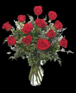 Dozen Red Roses Flower Bouquet