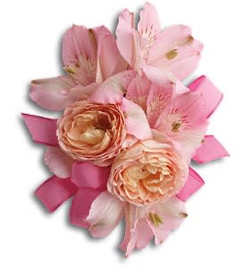 Beloved Blooms Pink Corsage Flower Bouquet