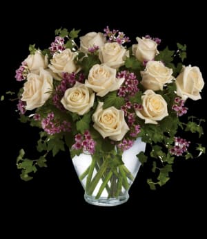 English Rose Romance Flower Bouquet