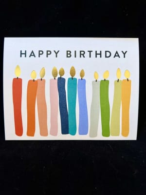 Happy Birthday Card (candles)