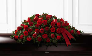 Tribute of Life Casket Spray Flower Bouquet