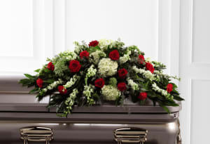 Sincerity Casket Spray Flower Arrangement Sincerity Casket Spray Flower Bouquet