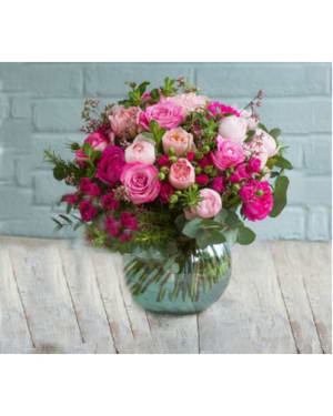 Mix Pink Rose Arrangement Flower Bouquet