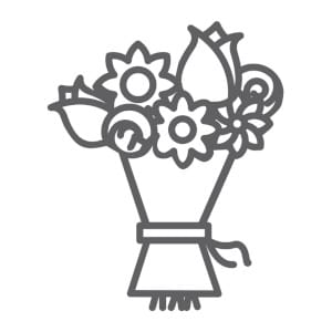 Hand Tied Valentine's Day Bouquet - Florist's Choice: colours and flowers vary