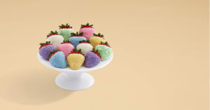 Easter Egg Strawberries Flower Arrangement Easter Egg Strawberries Flower Bouquet