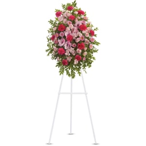 Pink Tribute Spray by Teleflora Flower Bouquet