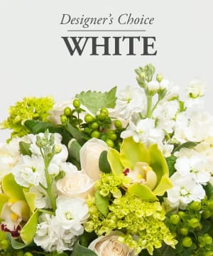 Designer’s Choice White Flower Bouquet