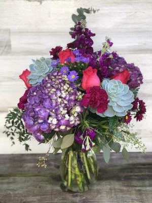 Purple Passion  Flower Bouquet