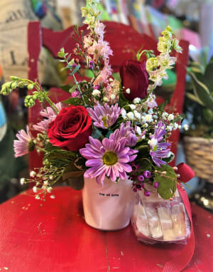 Mug of Love Flower Bouquet