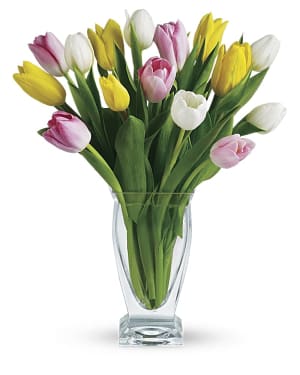 Teleflora's Tulip Treasure Flower Bouquet