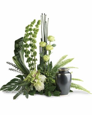 Tranquil Peace Cremation Tribute Flower Bouquet