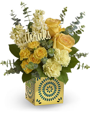 Teleflora's Shimmer Of Thanks Bouquet Flower Bouquet