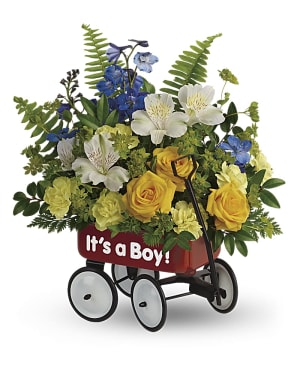 Teleflora's Sweet Little Wagon Bouquet Flower Bouquet