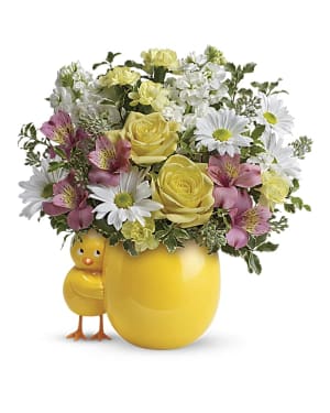 Teleflora's Sweet Peep Bouquet - Baby Pink Flower Bouquet