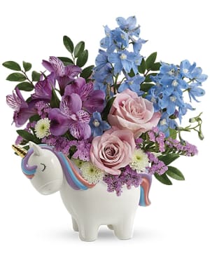 Teleflora's Enchanting Pastels Unicorn Bouquet Flower Bouquet