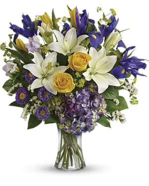 Floral Spring Iris Bouquet Flower Bouquet