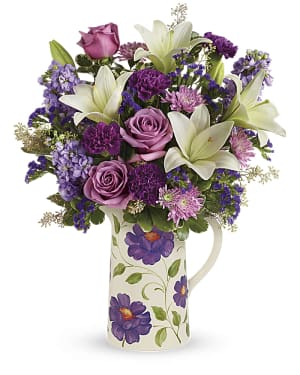 Teleflora's Garden Pitcher Bouquet Flower Bouquet