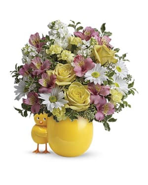 Teleflora's Sweet Peep Bouquet - Baby Pink Flower Bouquet