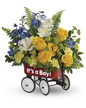 Teleflora's Sweet Little Wagon Bouquet Flower Bouquet