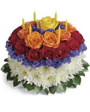 Your Wish Is Granted Birthday Cake Bouquet Flower Bouquet