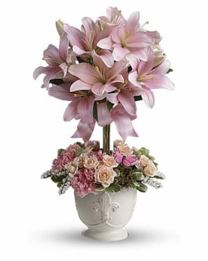 Teleflora's Blushing Lilies Flower Bouquet