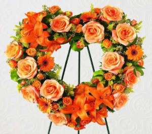 Eternal Heart Wreath Flower Bouquet