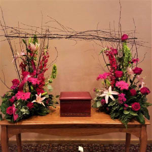 Shelter of Comfort Urn Duo Flower Bouquet