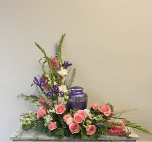 Tender Loving Tribute Urn Spray Flower Bouquet