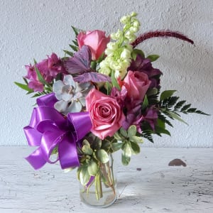She Loves Purple Flower Bouquet