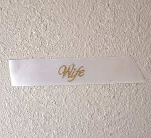 Wife Banner Flower Bouquet