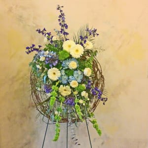 Blue Moon Wreath Flower Bouquet