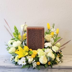 Springtime Farewell Urn Surround Flower Bouquet