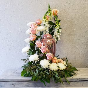 Spiral to Heaven Urn Surround Flower Bouquet