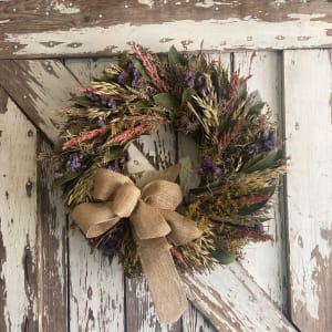 On the Prairie Dried Wreath Flower Bouquet