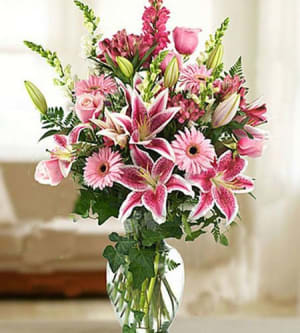 Passionate about Pink Flower Bouquet