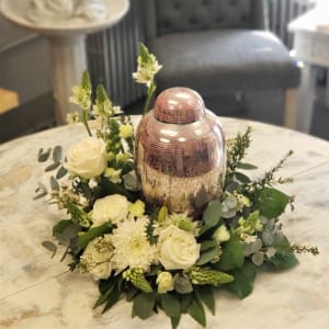 Peaceful Petite Urn Suround Flower Bouquet