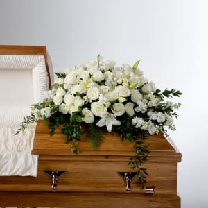 Peaceful Slumber Casket Spray Flower Bouquet