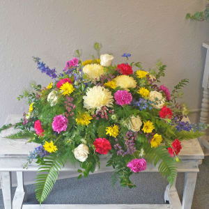 Unspoken Words Casket Spray Flower Bouquet