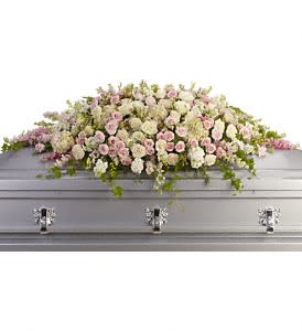 Always Adored Casket Spray Flower Bouquet