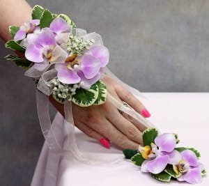 Phalaenopsis Orchid Corsage/Boutonniere Flower Bouquet