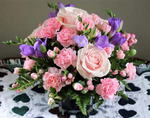 Poetry in Pink Flower Bouquet