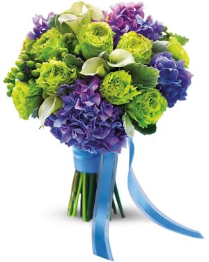 Luxe Lavender and Green Bouquet Flower Bouquet