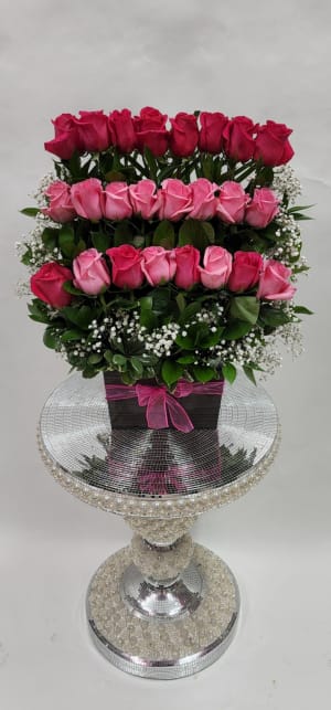 3 Tier Rose Arrangement Flower Bouquet