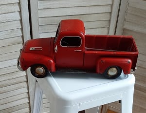 Rustic Red Pick-Up Truck Flower Bouquet