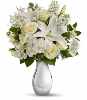 Teleflora's Shimmering White Bouquet Flower Bouquet