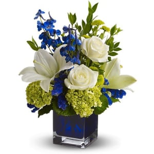 Teleflora's Serenade in Blue Flower Bouquet