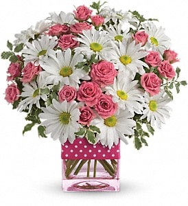 Teleflora's Polka Dots and Posies Flower Bouquet